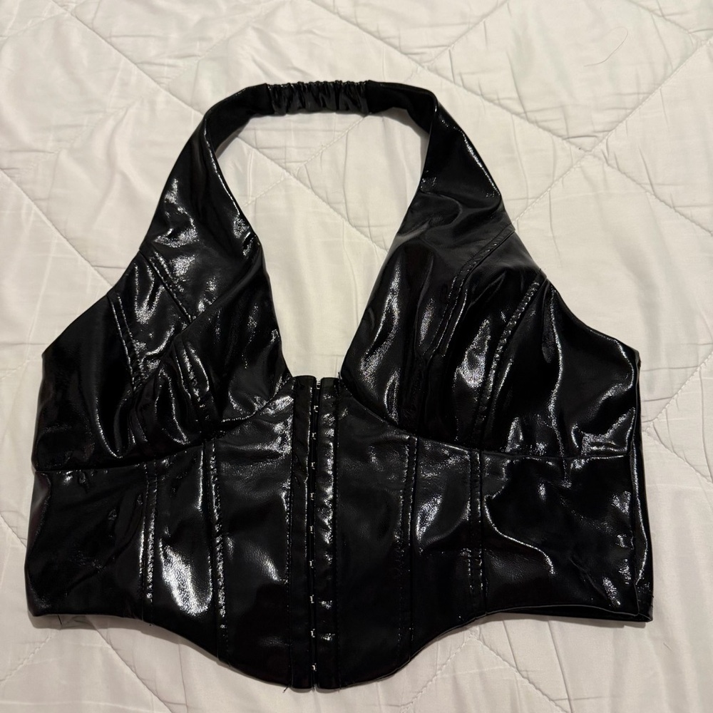 Black Halter Top